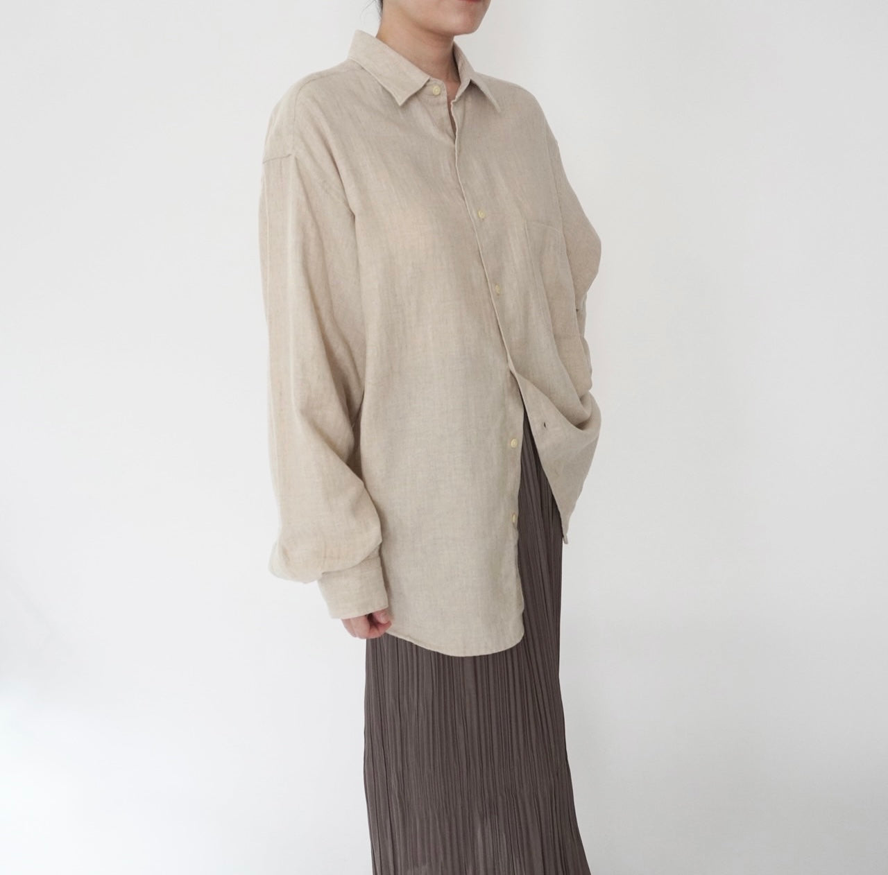 90s Cotton×Linen Shirt