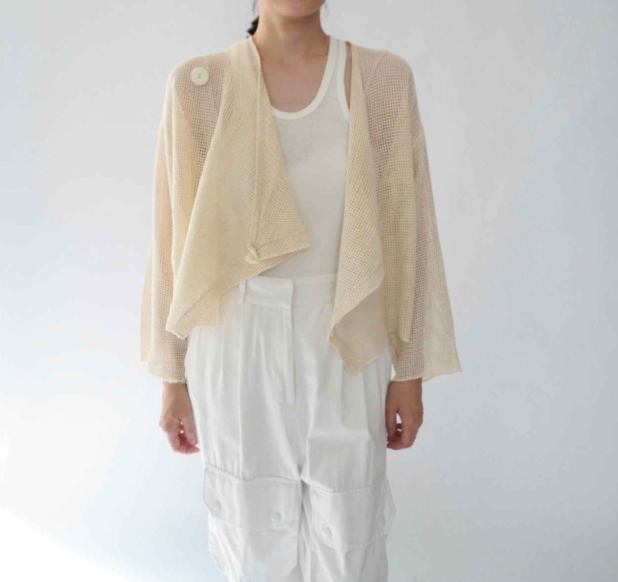 80s "garconne by yokohama" Cotton Cardigan,Jacket