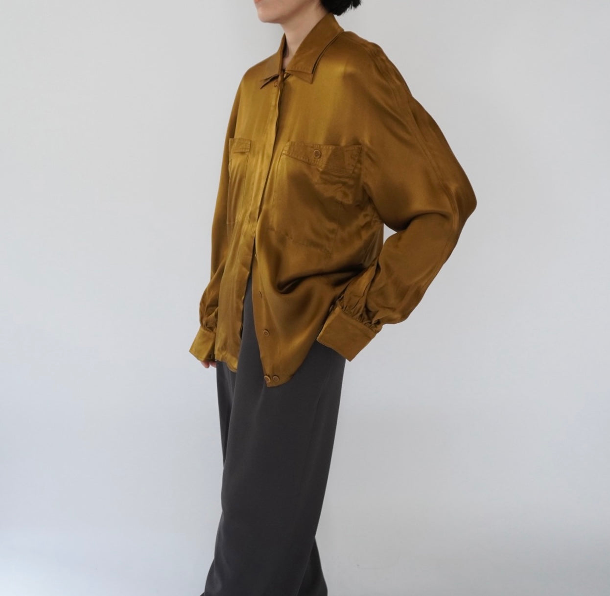 80s "ESCADA" Silk Shirt Made in Italy