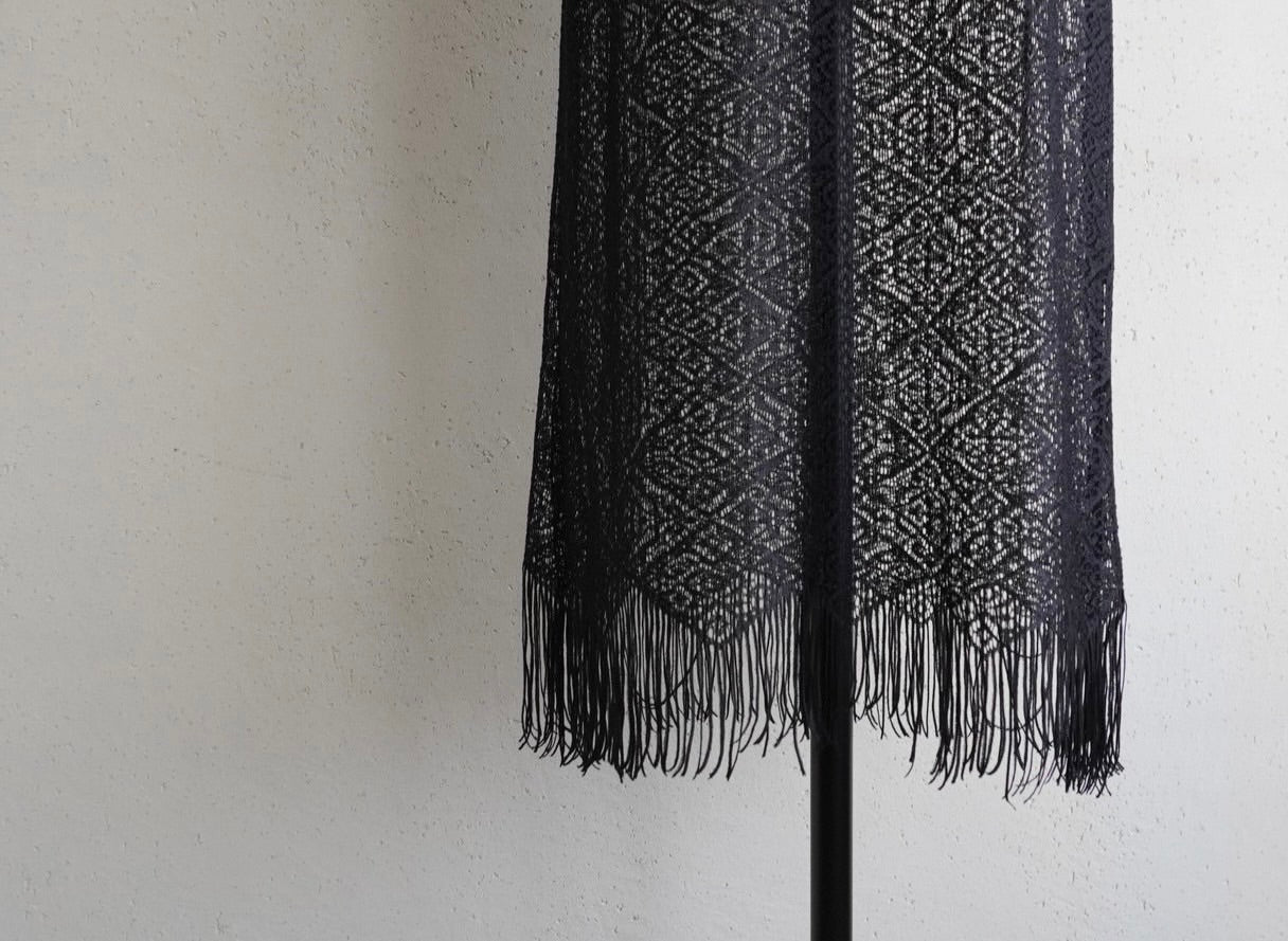 90s Fringe Lace Dress