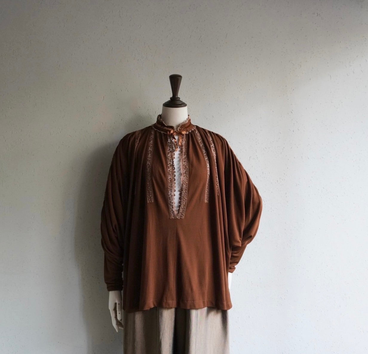 70s"Marisa Martin" Blouse Made in England