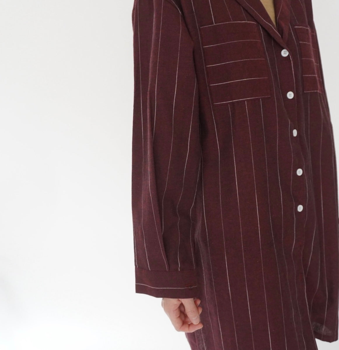90s Striped Long shirt