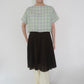 60s Plaid Boxy Blouse