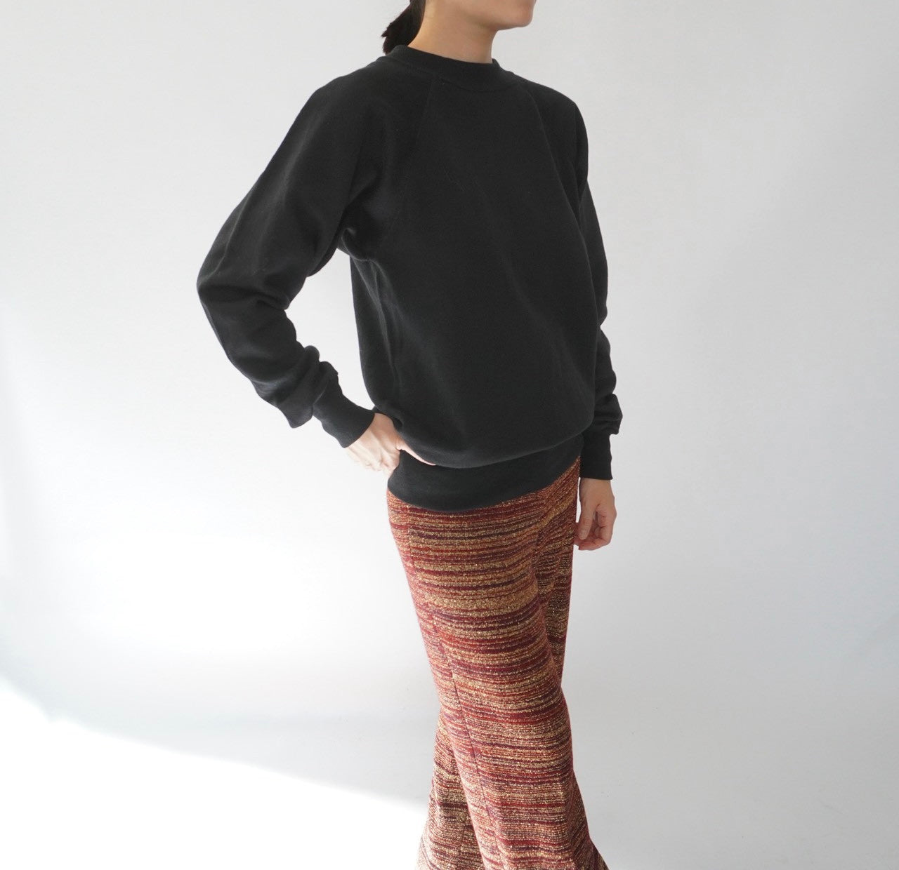 90s Black Sweater Made in USA