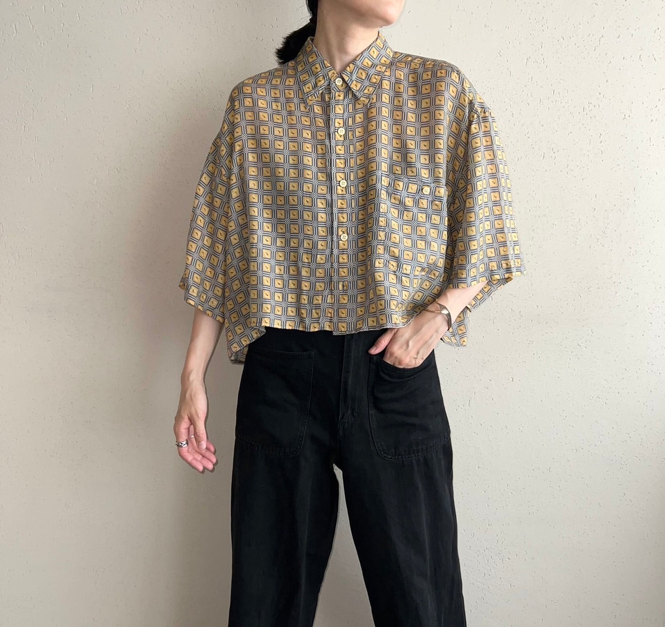 90s Silk Printed Shirt