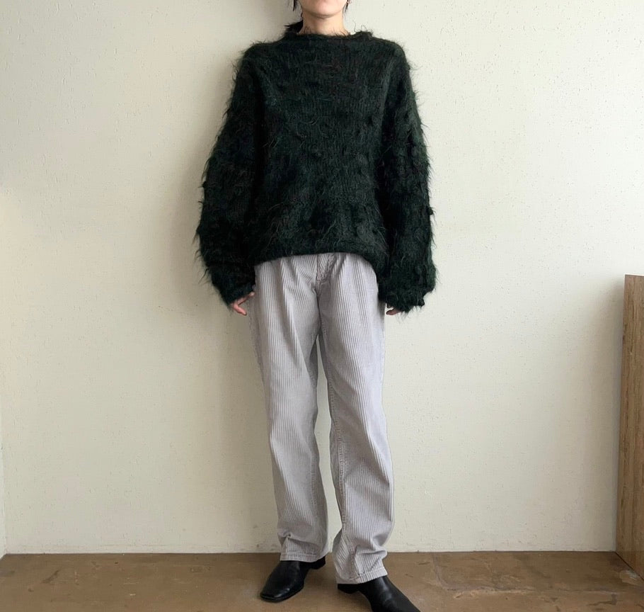 80s Design Green Knit
