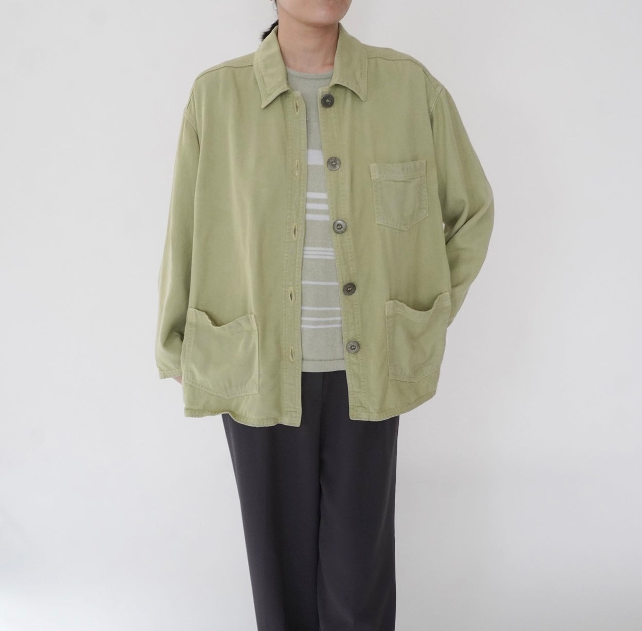 90s Light Green Jacket  Made in USA
