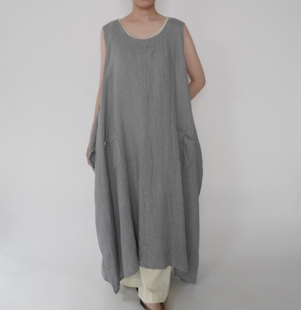 90s Linen  Maxi Dress Made in Italy
