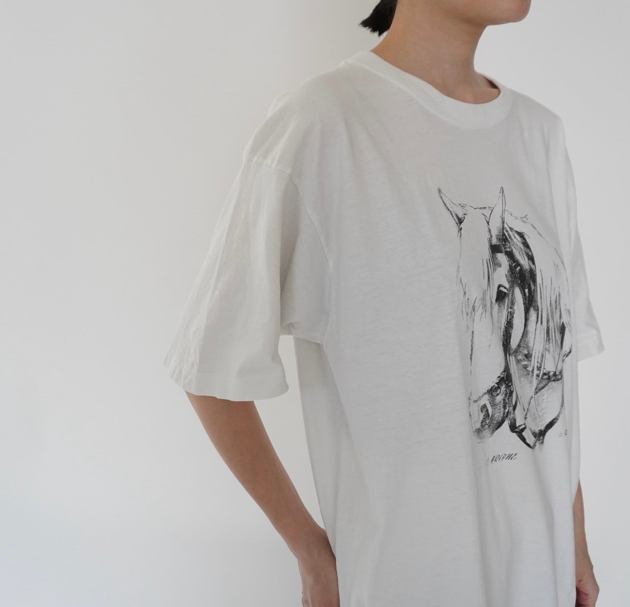 90s EURO Horse Printed T-shirt