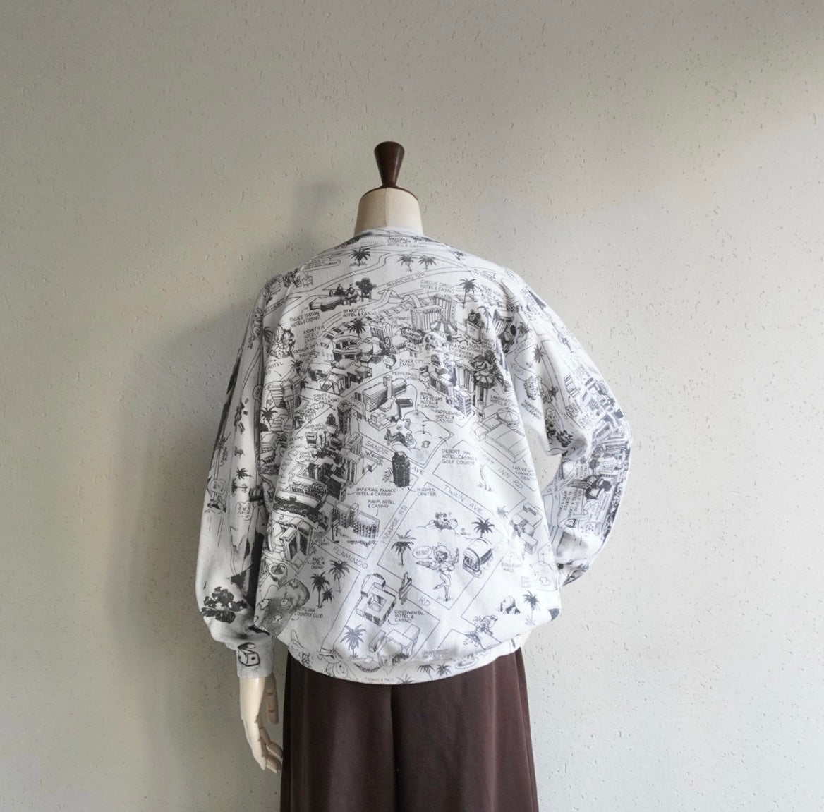 90s Printed Sweater Made in USA