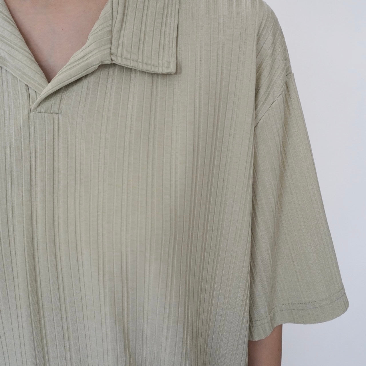 90s Light Green Ribbed Top