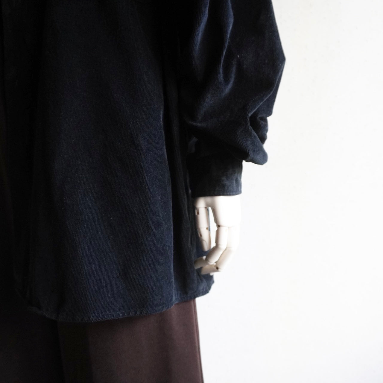 90s Black Corduroy Shirt