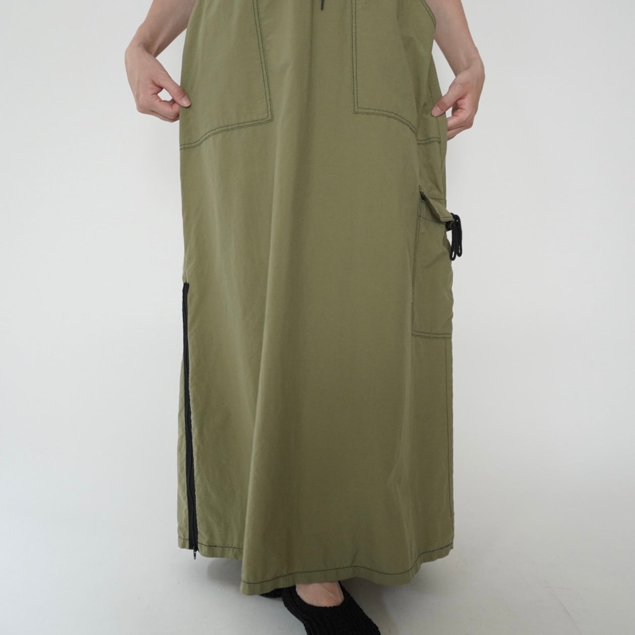 90s Khaki Design Skirt Made in USA