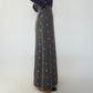 90s Wool Embroidery Maxi Skirt Made in Italy