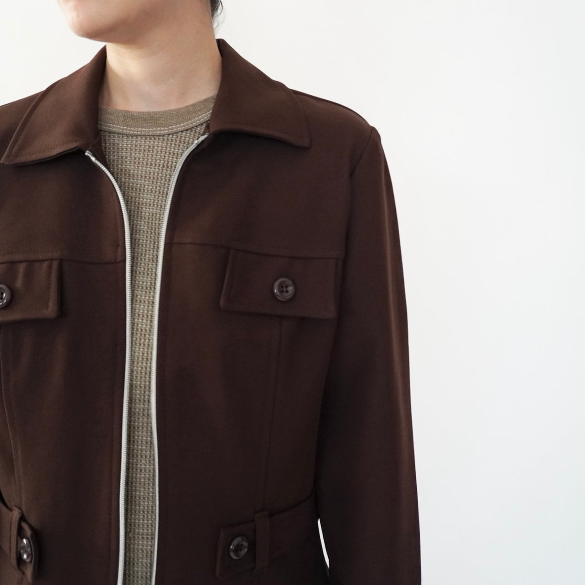 90s Brown Light Jacket Made in USA