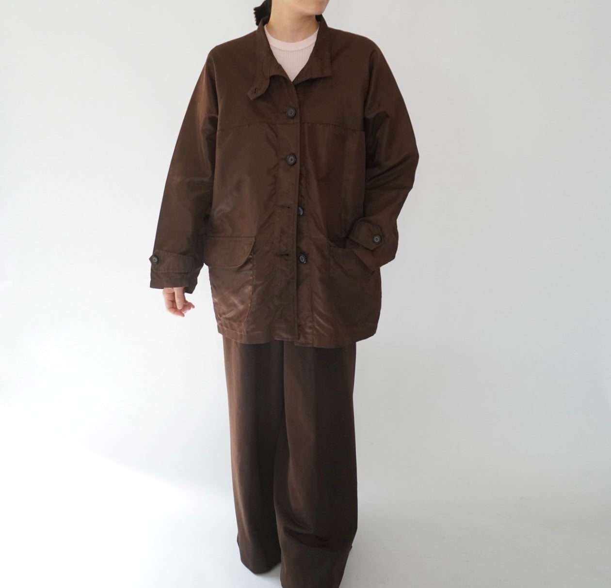 90s Brown Nylon Jacket
