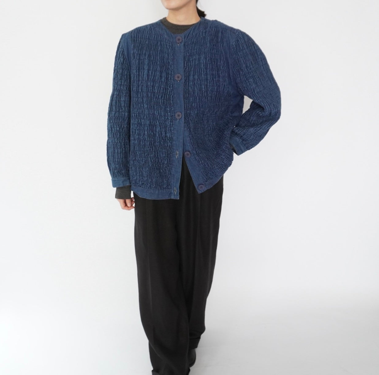 80s "BIS GINE EWING" Design Denim Jacket