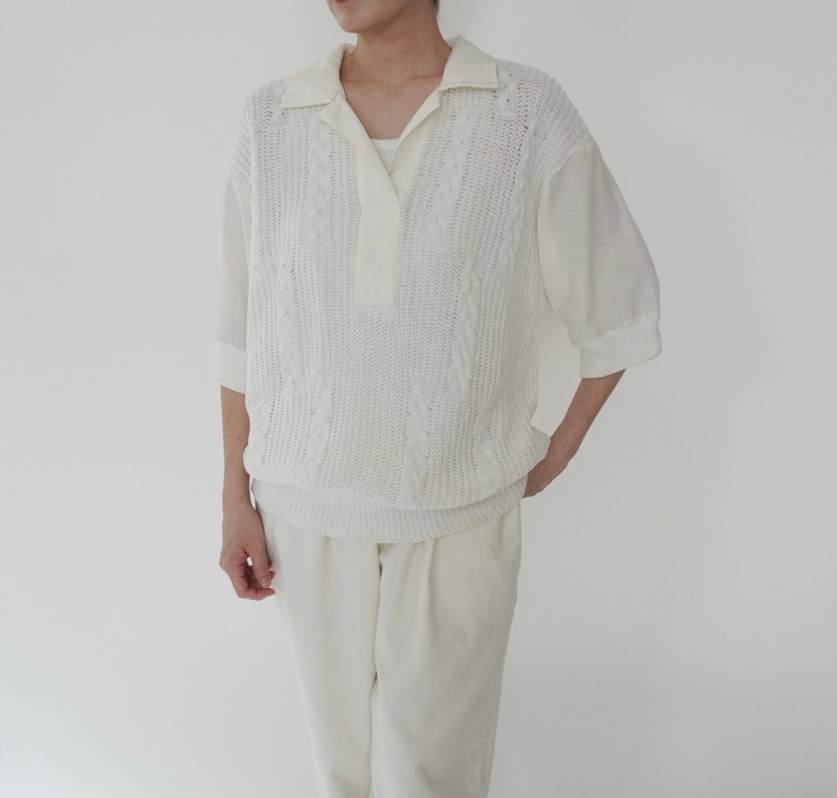 80s Knit Design Top