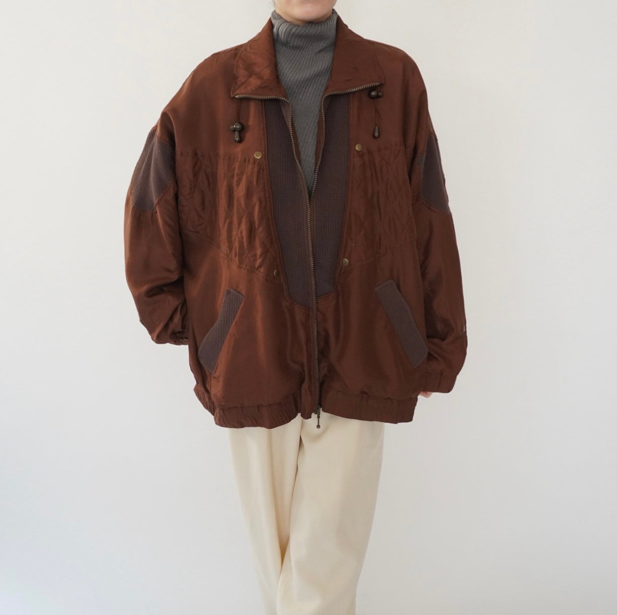 90s Silk Design Light Jacket