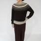 80s Hand Knitted in Peru Alpaca Wool Knit
