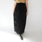 80s  Velour Maxi Skirt