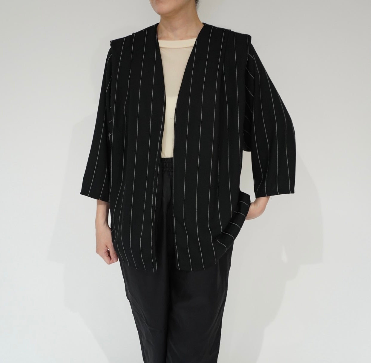 90s Striped Robe Jacket