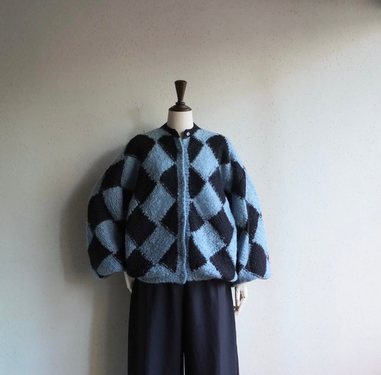 80s Pattern Knit Cardigan