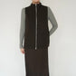 90s EURO Zipped Top、Vest Handloomed in California