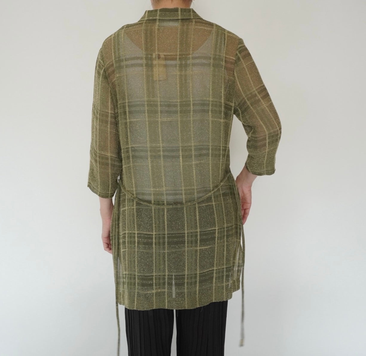 90s Plaid Long Shirt, Jacket