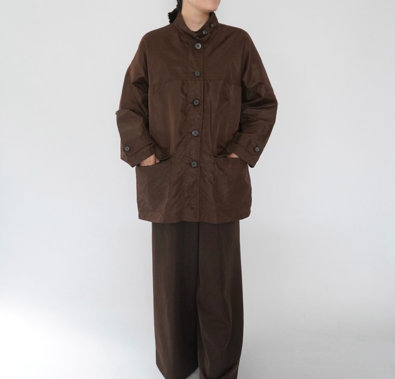 90s Brown Nylon Jacket
