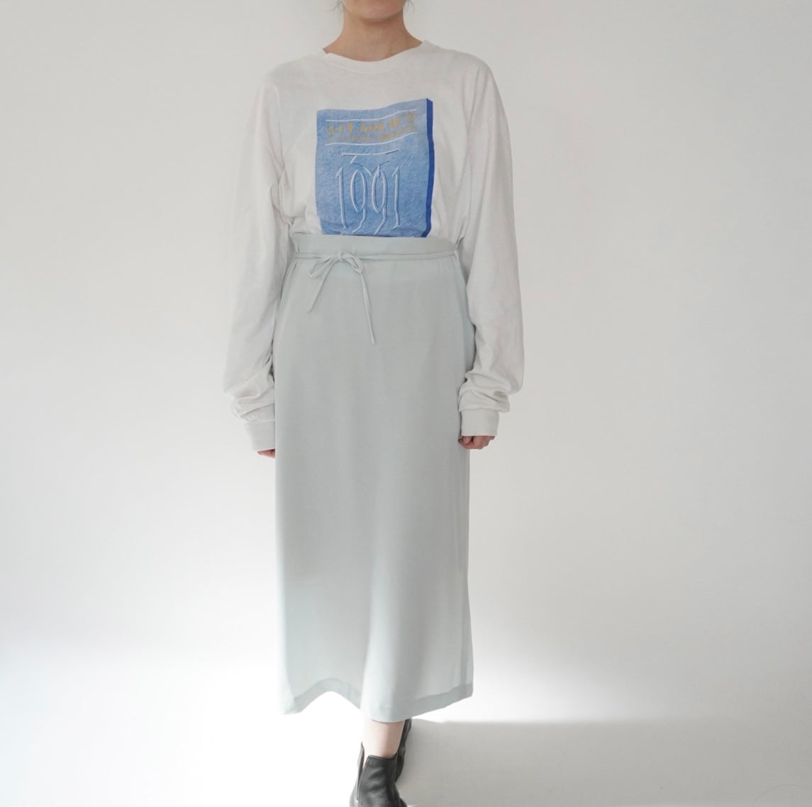 90s Light Blue Skirt