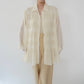 90s Pleated Design Shirt