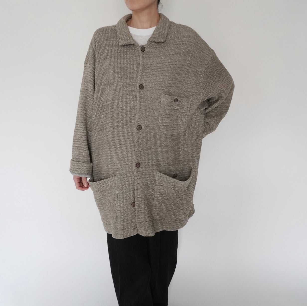 90s Cotton Long Jacket