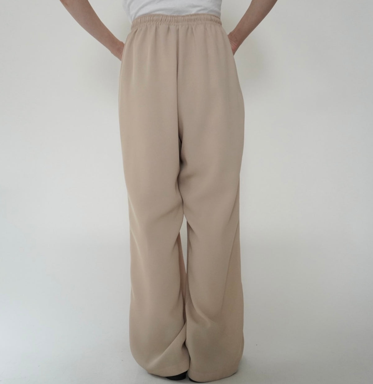 90s Beige Wide Pants