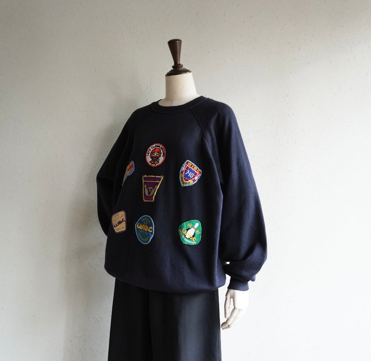 80s Patch Design Sweater