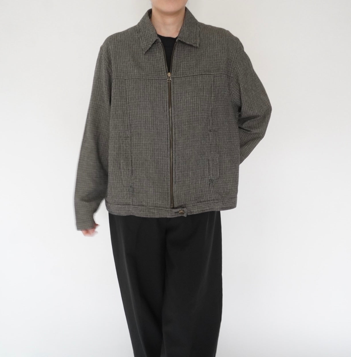 90s Black x White Light Jacket