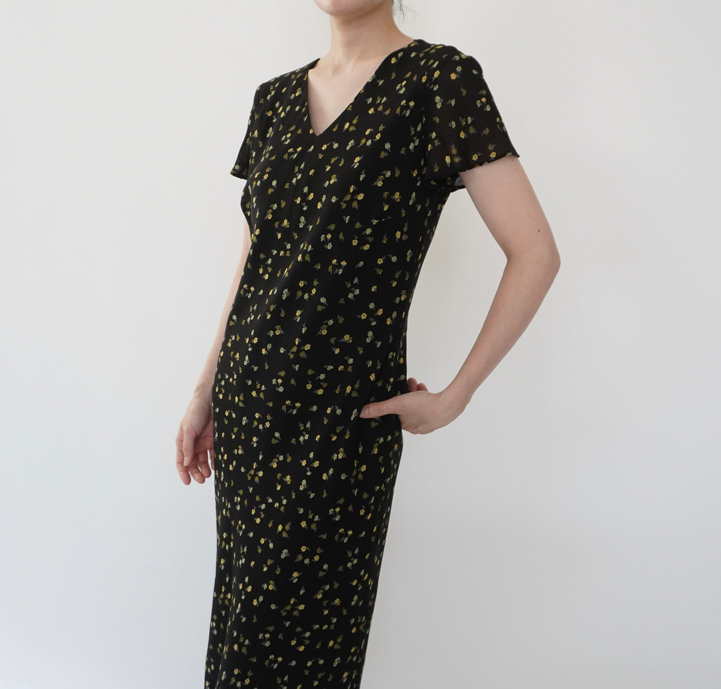 90s EURO Printed Dress