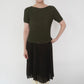 90s Silk Ribbed Top
