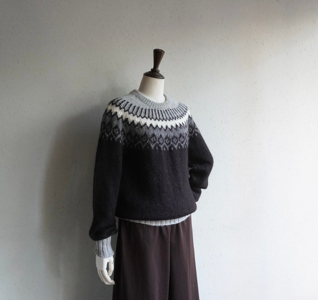 80s Hand Knitted in Peru Alpaca Wool Knit