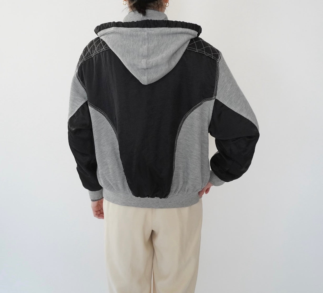 90s  Two Tone Design Light Jacket