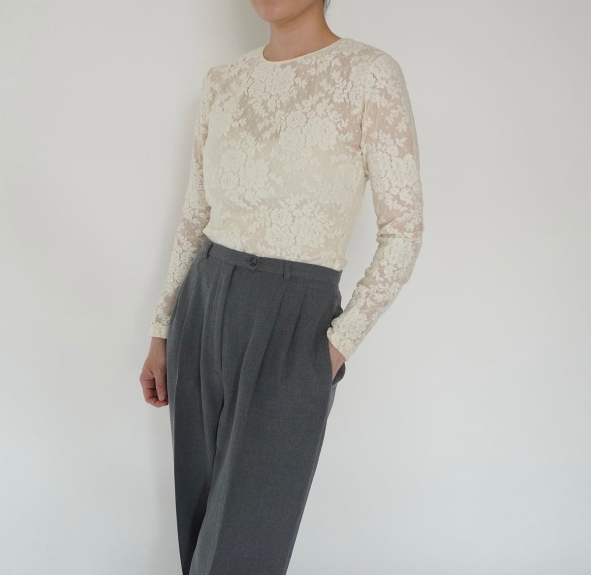 90s "ANN TAYLOR" Lade Design Top Made in USA
