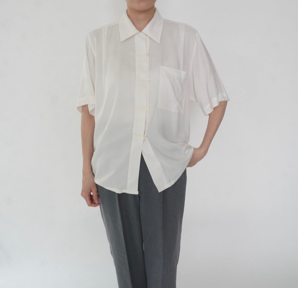 90s Design Rayon Shirt