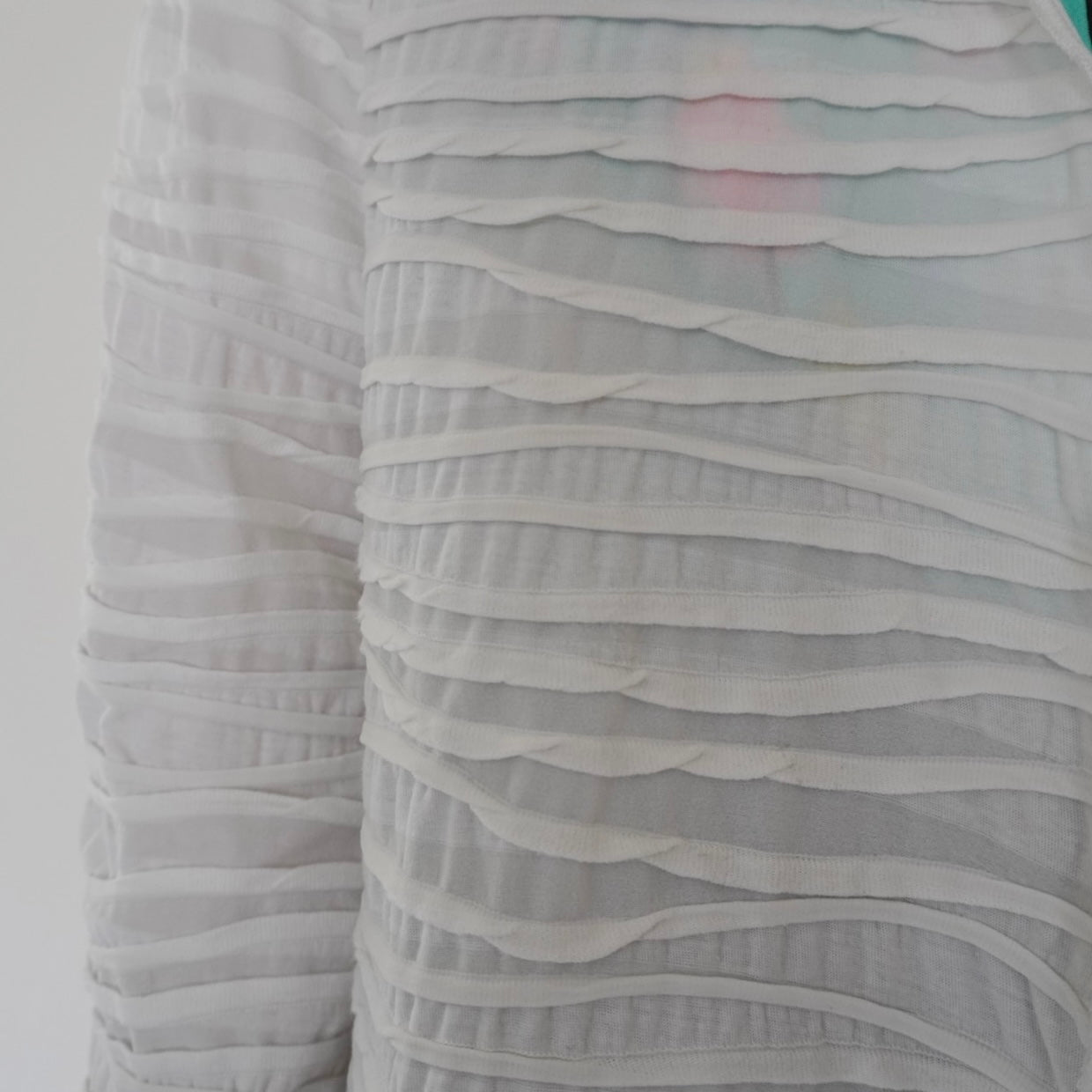 90s Pleated Cardigan Made in USA