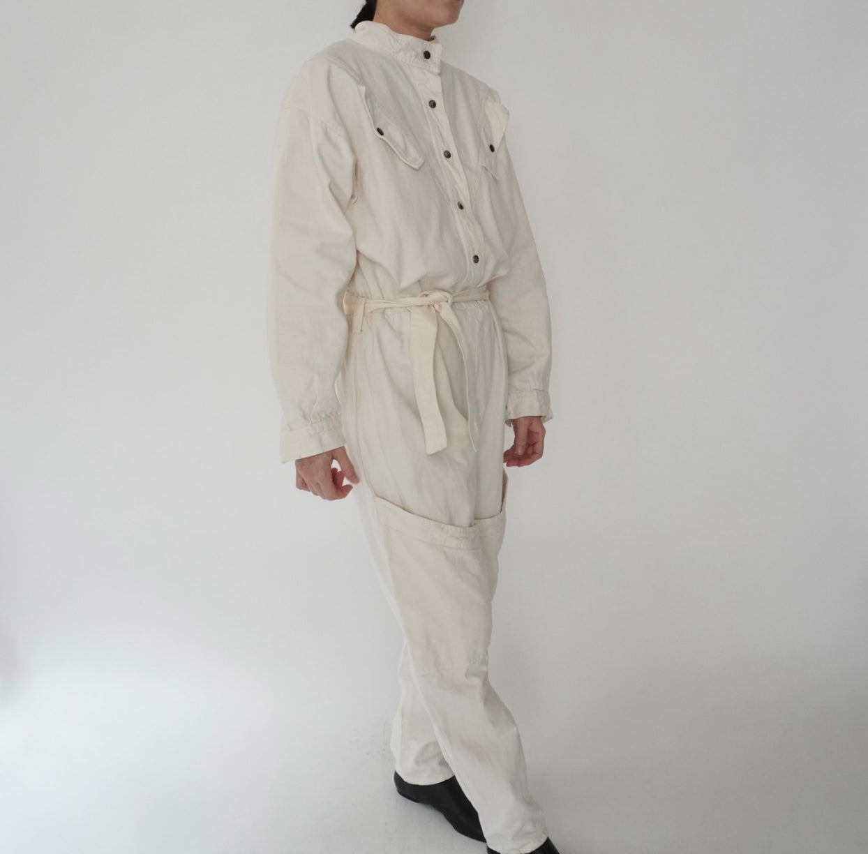 80s EURO Design Ivory Jumpsuit