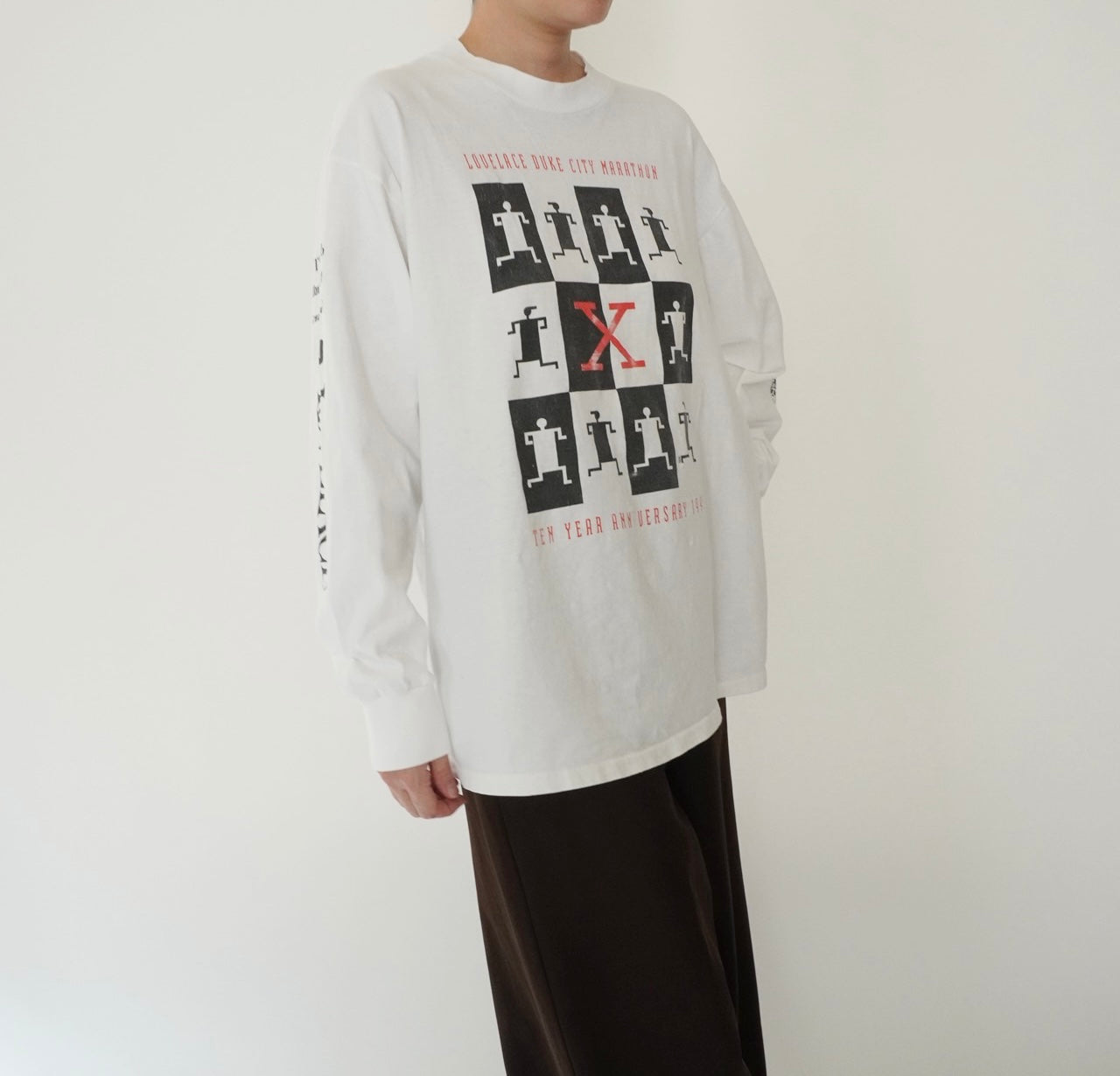 90s Printed Long Sleeves T-shirt Made in USA