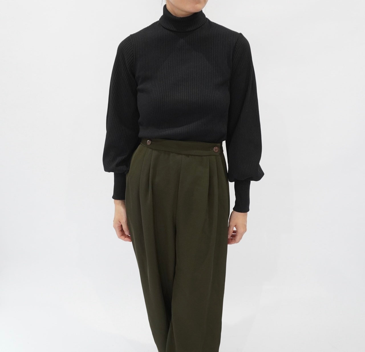 70s Balloon Sleeves Top
