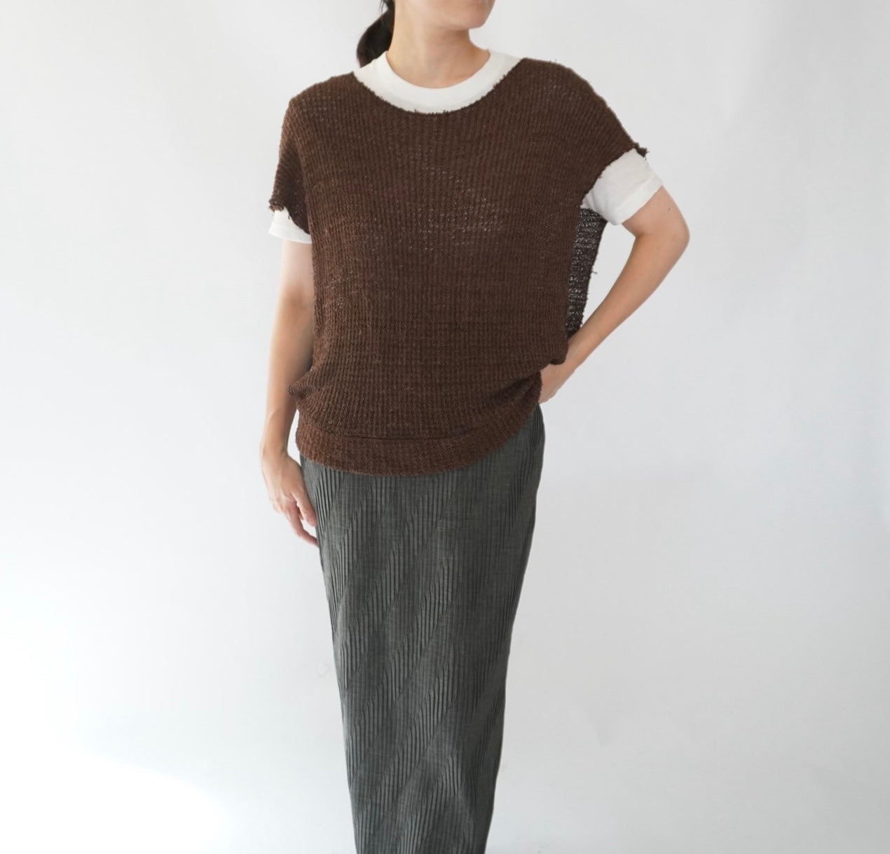 80s Woven Vest,Top