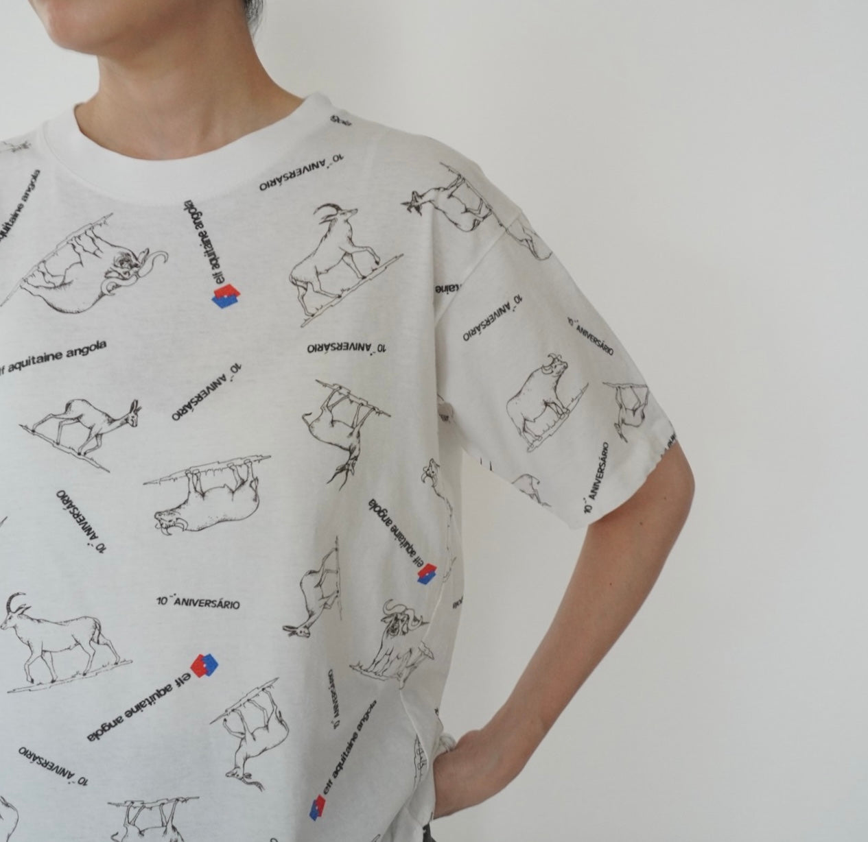 90s Printed T-shirt Made in France