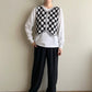 90s Black x White Knit Vest