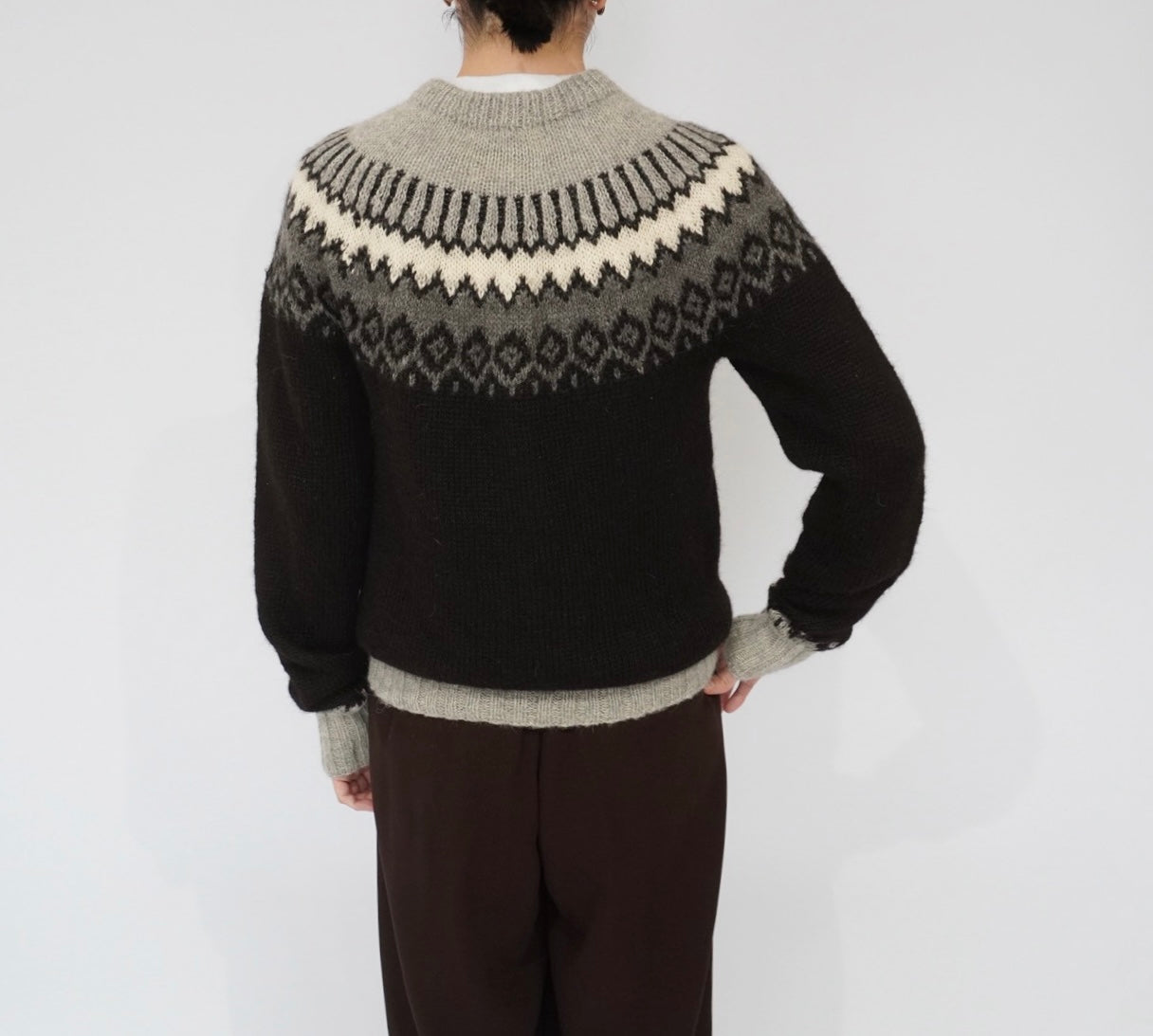80s Hand Knitted in Peru Alpaca Wool Knit